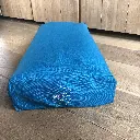 Bolster rectangulaire Bleu pétrole.webp